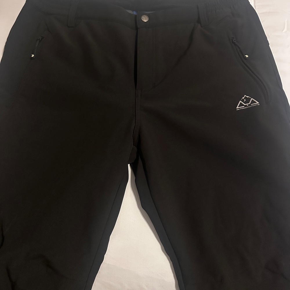 Black Outdoor Snow Pants